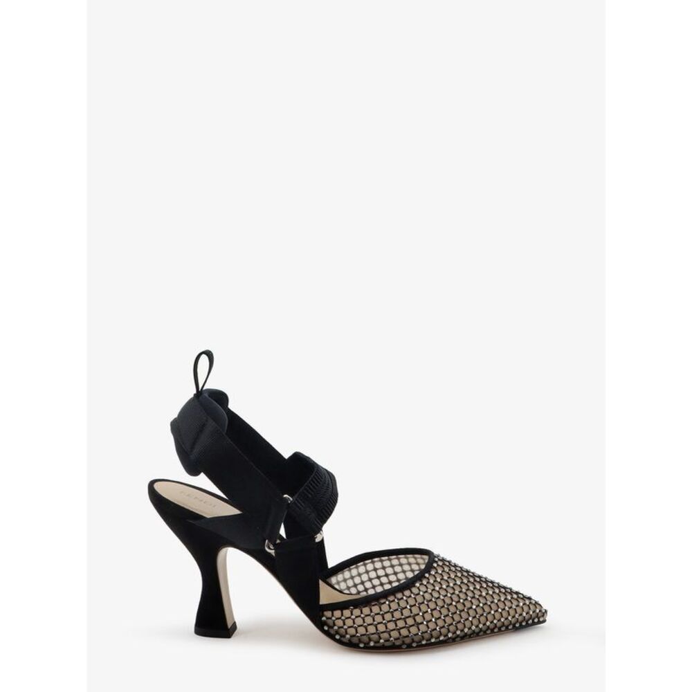 Fendi Women Decollete Colibrã¬ In Mesh E Suede
